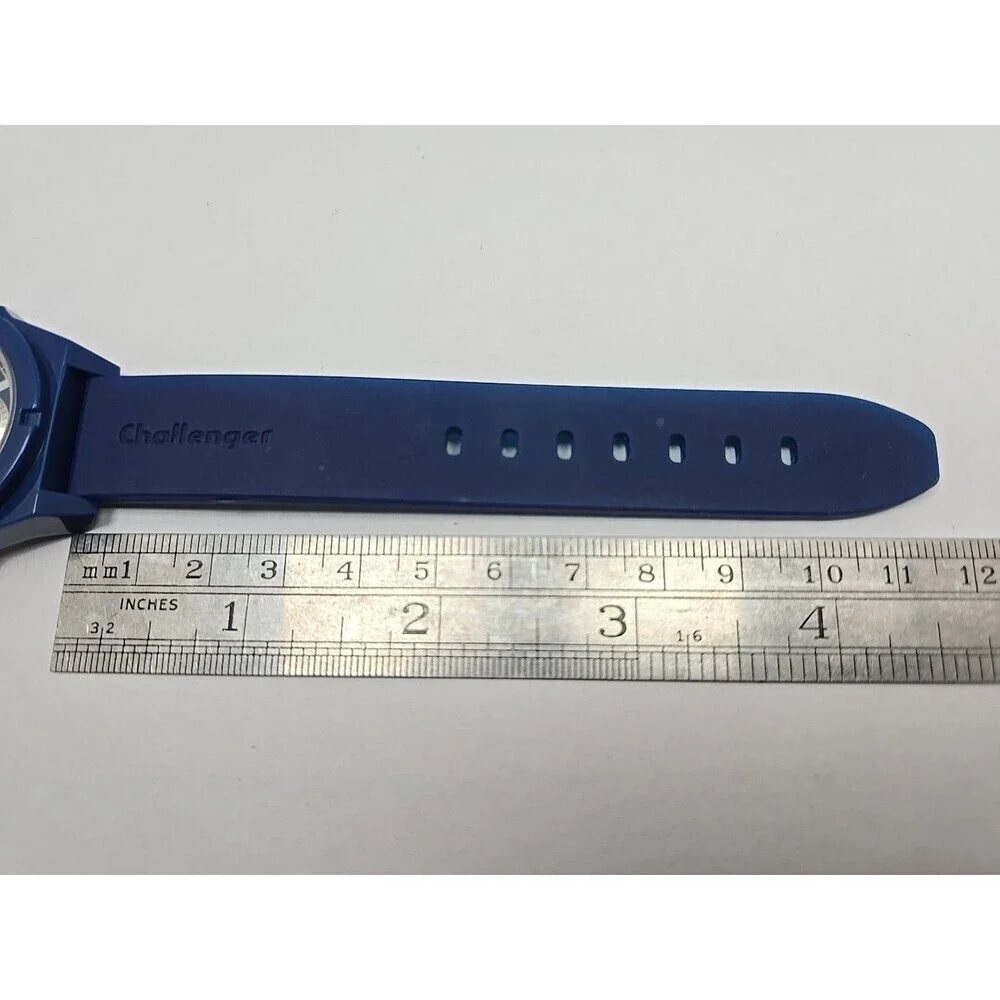 Haurex Italy Challenger Blue Plastceramic Watch Small Seconds Quartz New Battery